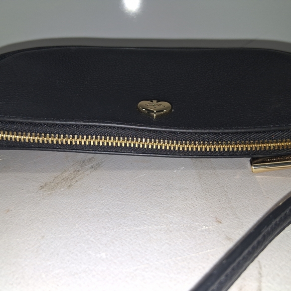 Kate Spade Black Wristlet with Gold Accents - Picture 7 of 8